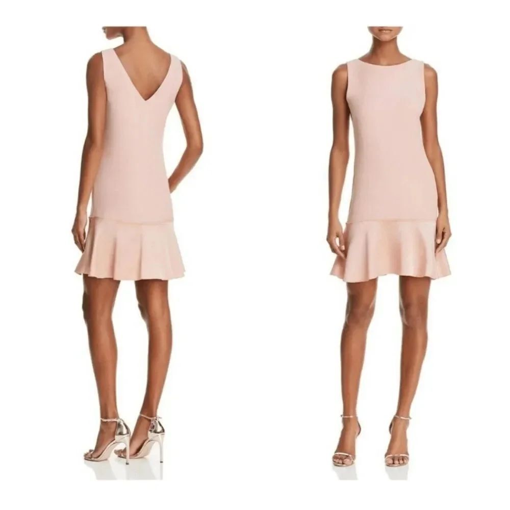 Theory Kensington Flirty Flare SatināDress Pink Tutu Bubblegum Marshmallowā $355